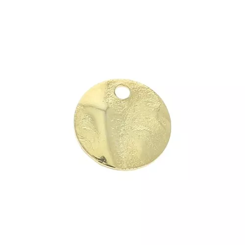 Lentejuelas arrugadas 6 mm - Dorado con oro fino x10