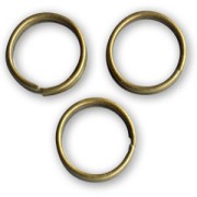 Anillas dobles 8x0.7 mm bronce x50