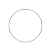 Anilla de montaje círculo con agujero de latón 56 mm - Rodiado x1|raw }}