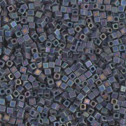 Cubos Miyuki 1.8 mm SB18-0401FR - Frosted Opaque Black Mat AB x10g