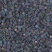 Cubos Miyuki 1.8 mm SB18-0401FR - Frosted Opaque Black Mat AB x10g