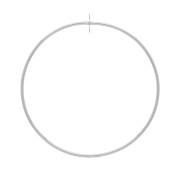 Anilla de montaje círculo con agujero de latón 64 mm - Rodiado x1|raw }}