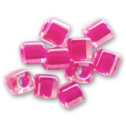 Cubos Miyuki 1.8 mm SB18-0209 - Fuchsia Lined Crystal x10g|raw }}
