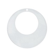 Colgante Pendientes de aro redondo calado 25 mm de Plata 925 x1|raw }}