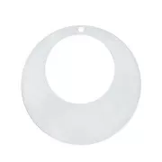 Colgante Pendientes de aro redondo calado 25 mm de Plata 925 x1