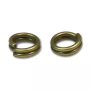 Anillas dobles 5x0.6 mm bronce x50