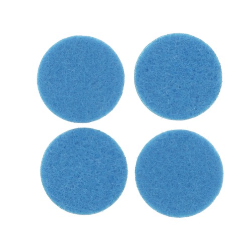 Recambio redondo fieltro 22 mm para colgante difusor de perfume - Azul x4