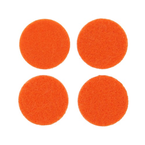 Recambio redondo fieltro 22 mm para colgante difusor de perfume - Naranja x4