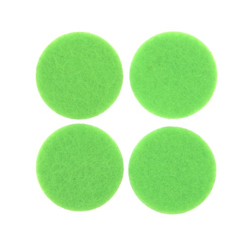 Recambio redondo fieltro 22 mm para colgante difusor de perfume - Verde Fluo x4