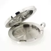 Medallón rosetón difusor de perfume y 10 recambios - Acero Inox x1