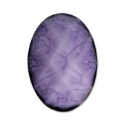 Cabujón facetado de resina 18x13 mm Amethyst