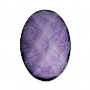 Cabujón facetado de resina 18x13 mm Amethyst