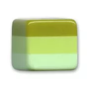 Cubo tricolor 15 mm Verde claro x1