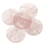 Cabuchón redondo 30 mm Quartz rosa x1
