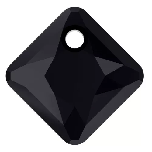 Colgante Princess Cut PureCrystal 6431 9 mm Jet x1