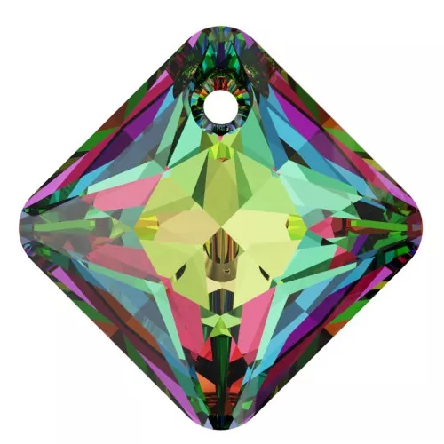 Colgante Princess Cut PureCrystal 6431 9 mm Crystal Vitrail Medium x1
