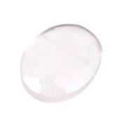 Cabuchón ovalado facetado 8x6 mm Quartz rosa x1|raw }}
