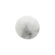 Cabochón redondo facetado 6 mm Howlite x1