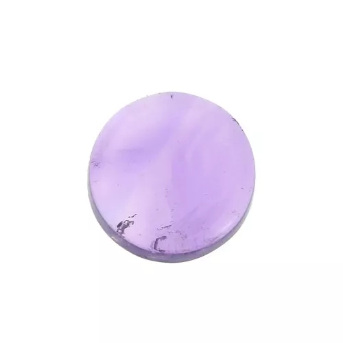 Disco redondo 6 mm de piedra gema - Amatista x1