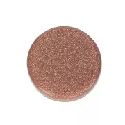 Disco redondo 8 mm de piedra gema Gold Stone - Imitation Pierre de soleil x1