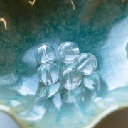 Cuenta Cristal de Roca 12 mm x1