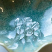 Cuenta Cristal de Roca 12 mm x1