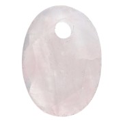 Colgante facetado ovalado 14x10 mm gema natural piedra preciosa Quartz rosa x1