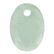 Colgante facetado ovalado 14x10 mm gema natural piedra preciosa Aventurina x1|raw }}