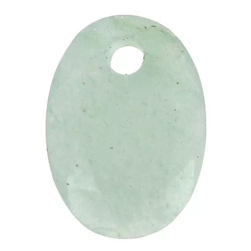 Colgante facetado ovalado 14x10 mm gema natural piedra preciosa Aventurina x1