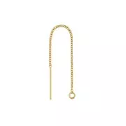 Pendientes de cadena 65 mm de Gold filled x2