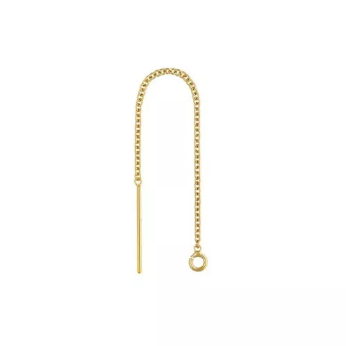 Pendientes de cadena 65 mm de Gold filled x2