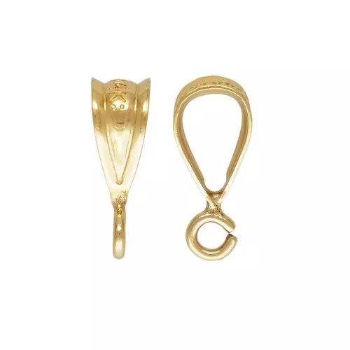 Enganche colgante trabajado con anilla abierta 9.4 mm de Gold Filled x1