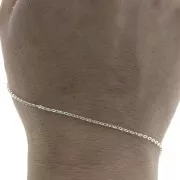 Cadena eslabón forçat espejo 1.6 mm de Plata 925 x50cm