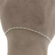 Cadena eslabón figaro alternado (1x1) 1.75 mm de Plata 925 x50 cm