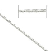 Cadena eslabón  Paloma 1.35 mm de Plata 925 x50 cm|raw }}