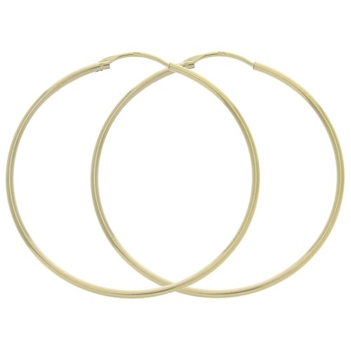 Pendientes de aro a decorar 45 mm Chapado de Oro 3 micras x2