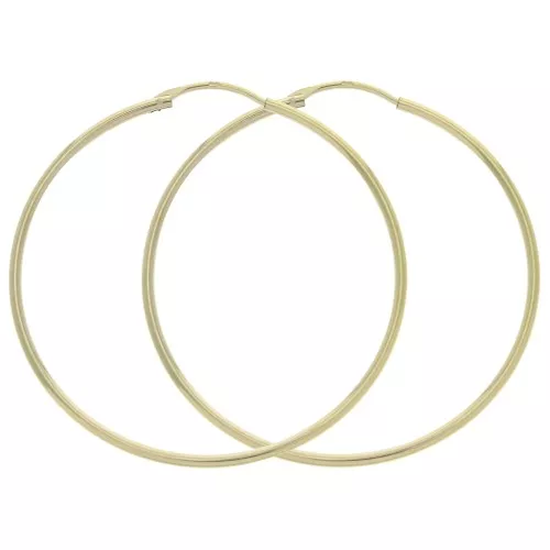 Pendientes de aro a decorar 45 mm Chapado de Oro 3 micras x2