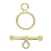 Cierre T para pulsera o collar 13 mm - Chapado de Oro 3 micras x1|raw }}