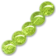 Cracked Beads 10 mm Peridot x10|raw }}