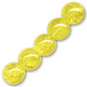 Cracked Beads  6 mm Yellow x25|raw }}