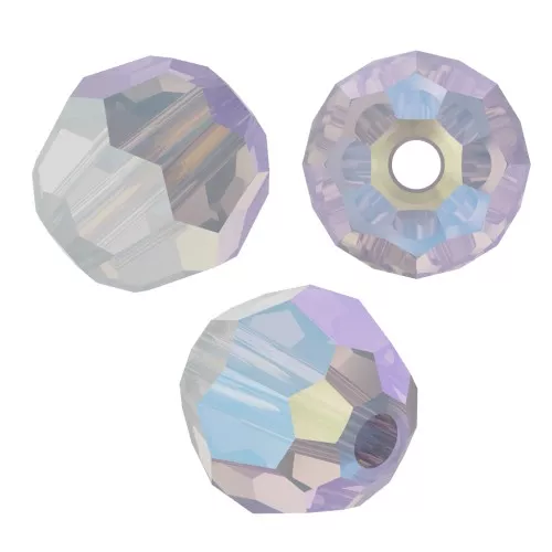 Cuentas redondas PureCrystal 5000 4 mm - White Opal Shimmer x20