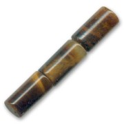 Cuentas Ojo de Tigre tubos 14x6 mm x8|raw }}
