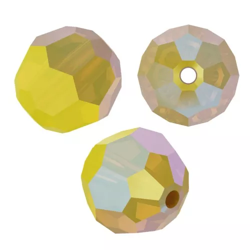 Perla redonda PureCrystal 5000 8 mm - Amarillo Opal Shimmer x1