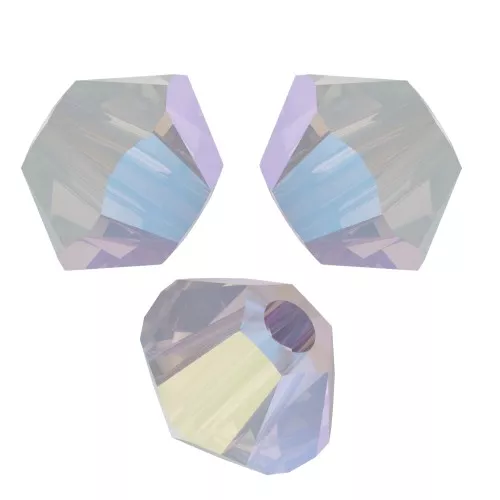 Tupis de Cristales de PureCrystal 5328 3 mm White Opal Shimmer x50