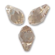 Gotas Briolette PureCrystal 6007 7x4 mm Crystal Golden Shadow x8|raw }}