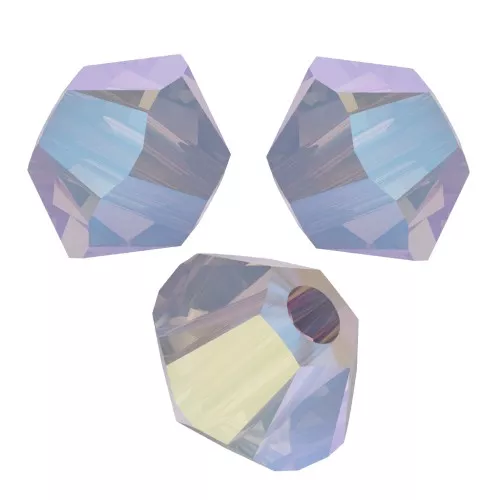 Tupis de Cristales de PureCrystal 5328 3 mm White Opal Shimmer 2X x50