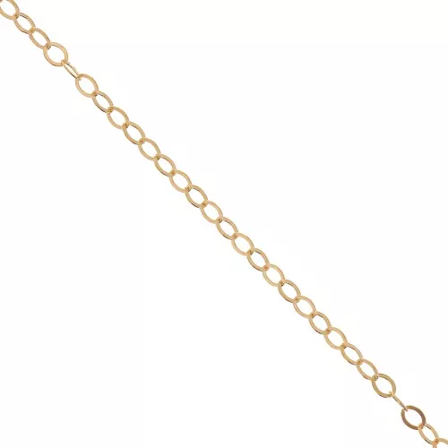 Cadena malla Forçat lapidada 1.5 mm Gold filled x50cm