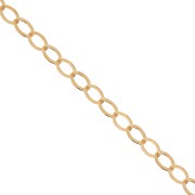 Cadena malla Forçat lapidada 1.5 mm Gold filled x50cm
