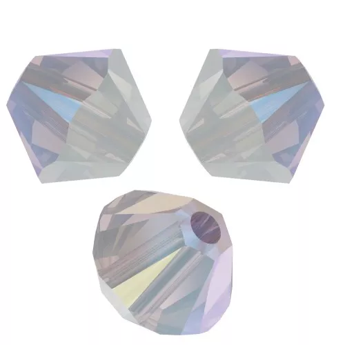 Tupis de cristal PureCrystal 5328 4 mm White Opal Shimmer x50