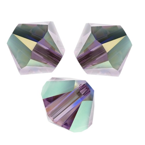 Tupis de cristal PureCrystal 5328 4 mm Iris AB 2X x50